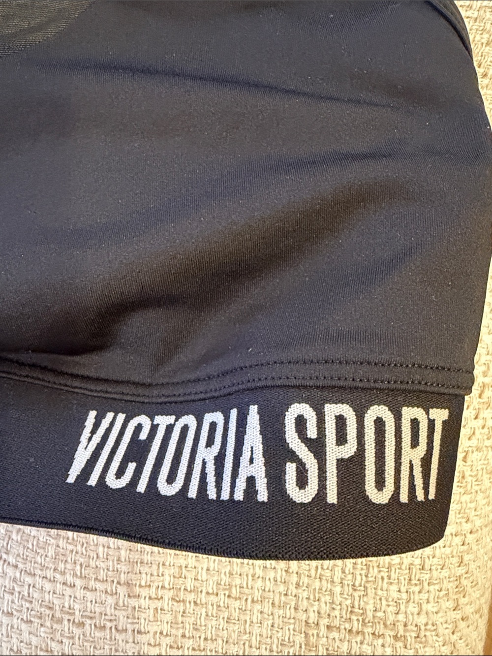 Victoria Sport Black Mesh-Back Medium Support Sports Bra Small - Picture 3 of 5